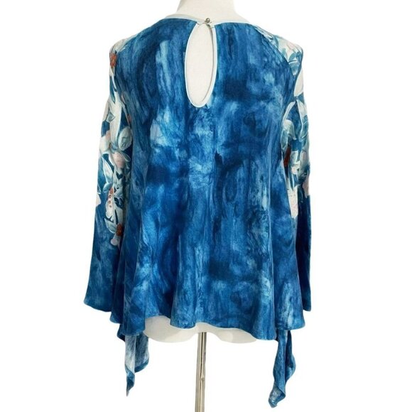 Anthropologie Meadow Rue XS  Top Blouse Linen Cotton Blend - Picture 3 of 7